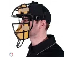 Richardson Pulse Performance FlexFit Combo Plate / Base Umpire Cap 11 Richardson Pulse Performance FlexFit Combo Plate / Base Umpire Cap -UMP ATTIRE Shop 633 Richardson Pulse Performance Flex Fit Umpire Cap 4 Stitch Worn with Mask Side View
