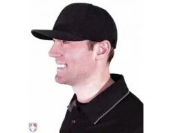 Richardson Pulse Performance Flexfit Base Umpire Cap - 6 Stitch -UMP ATTIRE Shop 643 Richardson Pulse Performance FlexFit Umpire Cap 6 Stitch Worn Side View