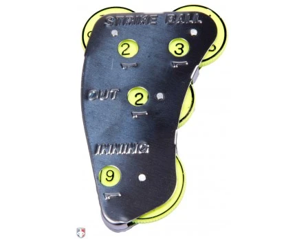Champro 4-Dial Optic Yellow Steel Umpire Indicator - 3/2/2 Count 4 Champro 4-Dial Optic Yellow Steel Umpire Indicator - 3/2/2 Count - Image 2