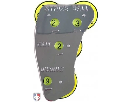 Champro 4-Dial Optic Yellow Steel Umpire Indicator - 3/2/2 Count 3 Champro 4-Dial Optic Yellow Steel Umpire Indicator - 3/2/2 Count