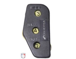 Pro Style Umpire Ball Bag Kit -UMP ATTIRE Shop A041P CHAMPRO 3 DIAL OPTIC YELLOW UMPIRE INDICATOR 3 4 3 COUNT FRONT 1