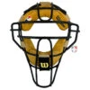 Wilson MLB Dyna-Lite Aluminum Umpire Mask With Tan -UMP ATTIRE Shop A3009 AL BK TN Wilson Dyna Lite Aluminum Umpire Mask with Tan front 1