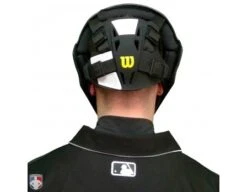 Wilson MLB Pro Stock Titanium Umpire Helmet -UMP ATTIRE Shop A5800 Wilson Pro Stock Titanium Umpire Helmet Worn Back View