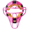 Wilson MLB Pink Dyna-Lite Aluminum Umpire Mask With Pink And Tan -UMP ATTIRE Shop B7209 AL PINK default