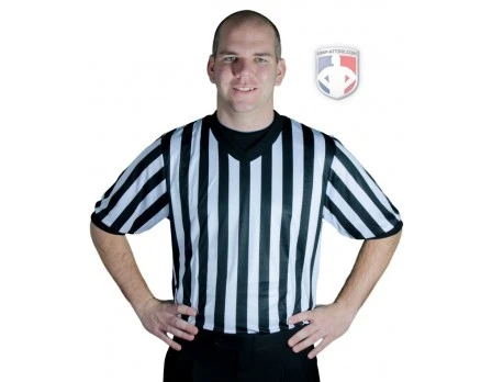 Smitty "Elite" Performance Interlock V-Neck Referee Shirt 3 Smitty "Elite" Performance Interlock V-Neck Referee Shirt