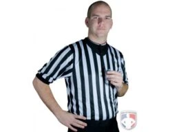 Smitty "Elite" Performance Interlock V-Neck Referee Shirt 17 Smitty "Elite" Performance Interlock V-Neck Referee Shirt -UMP ATTIRE Shop BK 203 WithWhistle 1