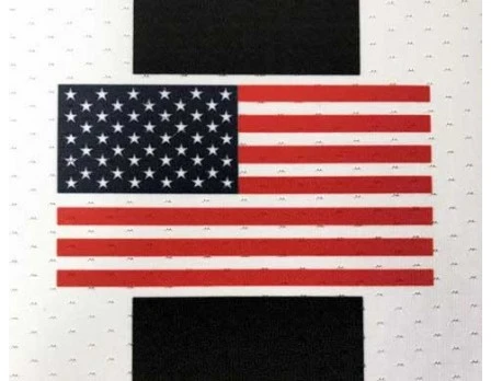 Smitty 1" Stripe Body Flex V-Neck Referee Shirt With Side Panels & USA Flag 4 Smitty 1" Stripe Body Flex V-Neck Referee Shirt With Side Panels & USA Flag - Image 2