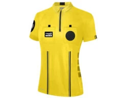 Capelli Sport Women's Official 1/4 Zip Soccer Referee Shirt - Yellow And Black