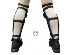 Champro Pro-Plus Triple Knee Umpire Shin Guards -UMP ATTIRE Shop CG3 Champro Pro Plus Triple Knee Umpire Shin Guards Worn Back View