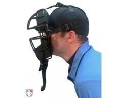 Champro Vented 6 1/2" Umpire Throat Guard -UMP ATTIRE Shop CM TG 65 Worn Side