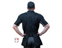 Champro Air Management Plated Umpire Chest Protector -UMP ATTIRE Shop CPAMT Champro Air Management Plated Umpire Chest Protector worn reverse