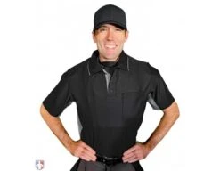 All-Star Internal Shell Umpire Chest Protector -UMP ATTIRE Shop CPU26 All Star Internal Shell Umpire Chest Protector Worn Front View with Shirt