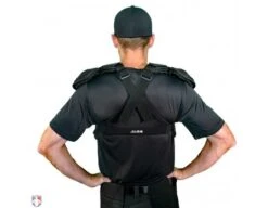 All-Star Cobalt Umpire Chest Protector -UMP ATTIRE Shop CPU5000 All Star Cobalt Umpire Chest Protector Worn Back View 1