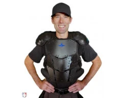 All-Star Cobalt Umpire Chest Protector -UMP ATTIRE Shop CPU5000 All Star Cobalt Umpire Chest Protector Worn Front View