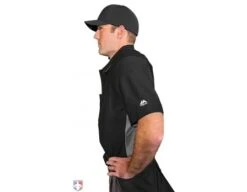 All-Star Cobalt Umpire Chest Protector -UMP ATTIRE Shop CPU5000 All Star Cobalt Umpire Chest Protector Worn Side View with Shirt