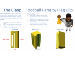 The Clasp - Football Penalty Flag Clip 14 The Clasp - Football Penalty Flag Clip -UMP ATTIRE Shop ClaspPic 2 900x