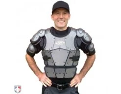 Diamond Pro Umpire Chest Protector -UMP ATTIRE Shop DCP PRO Worn Front All Attachments 1
