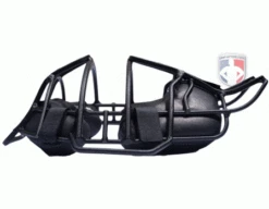 Diamond Matte Black Big League Aluminum Umpire Mask With Leather -UMP ATTIRE Shop DFMBLMB Profile