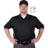 Smitty Vertical Stripe Umpire Shirt - Black 1 Smitty Vertical Stripe Umpire Shirt - Black -UMP ATTIRE Shop Eric BBS310SSBlack Front