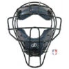 Force3 Defender Umpire Mask With Gray -UMP ATTIRE Shop F3 DEF BK GY Force3 Defender Umpire Mask with Gray front