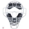 Force3 Silver Defender Umpire Mask With Black -UMP ATTIRE Shop F3 DEF SV BK FORCE3 DEFENDER V2 UMPIRE MASK FRONT v3 2