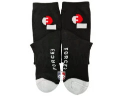 Force3 Ultimate Referee / Umpire Socks -UMP ATTIRE Shop F3 ULT SOX BK Force3 Ultimate Referee Umpire Socks flat 1