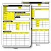 RefSmart Double Sided Football Referee Reusable Information Card -UMP ATTIRE Shop FB RSGC2