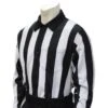 Smitty 2" Stripe Heavyweight Interlock Long Sleeve Football Referee Shirt -UMP ATTIRE Shop FB118 SMITTY 2 STRIPE HEAVYWEIGHT INTERLOCK LONG SLEEVE FOOTBALL REFEREE SHIRT FRONT 1