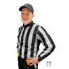 Smitty 2" Stripe Water Resistant Football Referee Shirt -UMP ATTIRE Shop FB126 Smitty 2 Stripe Water Resistant Football Referee Shirt default 1