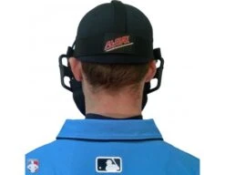 All-Star Black Magnesium Umpire Mask With Black LUC -UMP ATTIRE Shop FM4000 MAG UMP BK BK Worn Back