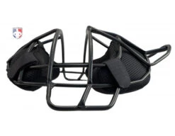 All-Star Matte Black System 7 Steel Umpire Mask With UltraCool -UMP ATTIRE Shop FM4000 MBK All Star Matte Black System 7 Steel Umpire Mask with UltraCool side flat