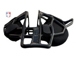All-Star Black Magnesium Umpire Mask With Black LUC -UMP ATTIRE Shop FM4000MAG UMP BK BK All Star Black Magnesium Umpire Mask with Black side flat