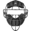 All-Star Black Magnesium Umpire Mask With Black LUC -UMP ATTIRE Shop FM4000MAG UMP BK BK Front Low