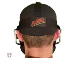 All-Star Silver Magnesium Umpire Mask With Black LUC -UMP ATTIRE Shop FM4000MAG UMP SV BK All Star Magnesium Umpire Mask with Black LUC Worn Back View