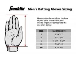 Franklin MLB ColdMax Base Umpire Gloves -UMP ATTIRE Shop Franklin Glove Size Chart 3