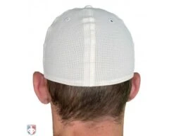 Smitty Performance Flex Fit White Referee Cap 7 Smitty Performance Flex Fit White Referee Cap -UMP ATTIRE Shop HT111 Smitty Performance Flex Fit White Referee Cap Worn Back View