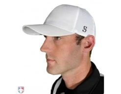 Smitty Performance Flex Fit White Referee Cap 6 Smitty Performance Flex Fit White Referee Cap -UMP ATTIRE Shop HT111 Smitty Performance Flex Fit White Referee Cap Worn Front View