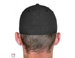 Smitty Performance Flex Fit Umpire Cap -UMP ATTIRE Shop HT31 BK Smitty Performance Flex Fit Umpire Cap Worn Back View