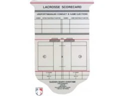 College / NFHS Lacrosse Referee Template / Scorecard -UMP ATTIRE Shop LAX NCAA Back