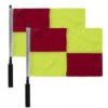 Champion Soccer Flags Set - Checkered Yellow & Red -UMP ATTIRE Shop LF2 Champion Soccer Flags Set Checkered Yellow Red