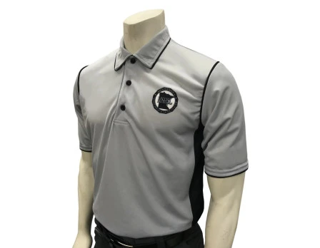 Minnesota (MSHSL) Men's Short Sleeve Swimming / Volleyball Referee Shirt - Grey 3 Minnesota (MSHSL) Men's Short Sleeve Swimming / Volleyball Referee Shirt - Grey