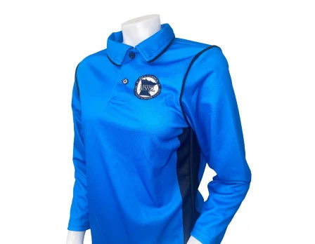 Minnesota (MSHSL) Women's Long Sleeve Swimming / Volleyball Referee Shirt - Bright Blue 3 Minnesota (MSHSL) Women's Long Sleeve Swimming / Volleyball Referee Shirt - Bright Blue