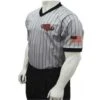 Mississippi (MHSAA) Men's Body Flex Grey V-Neck Referee Shirt -UMP ATTIRE Shop MS SGV 4