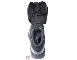 New Balance V3 All-Black Mid-Cut Umpire Plate Shoes -UMP ATTIRE Shop MU460XB3 New Balance V3 All Black Mid Cut Umpire Plate Shoes Top View with Plate Up