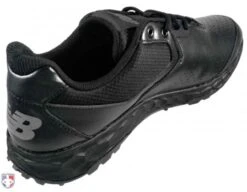 New Balance V3 All-Black Low-Cut Umpire Base Shoes -UMP ATTIRE Shop MU950AK3 New Balance V3 All Black Low Cut Umpire Base Shoes Inside Back Angled View
