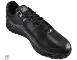 New Balance V3 All-Black Low-Cut Umpire Base Shoes -UMP ATTIRE Shop MU950AK3 New Balance V3 All Black Low Cut Umpire Base Shoes Inside Front Angled View