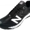 New Balance V3 Black & White Low-Cut Umpire Base Shoes -UMP ATTIRE Shop MU950XT3 New Balance V3 Black White Low Cut Umpire Base Shoes Outside Front Angled View