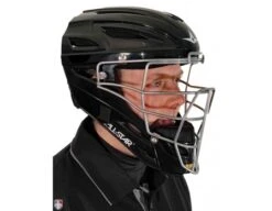 All-Star System 7 Umpire Helmet -UMP ATTIRE Shop MVP2500 All Star System 7 Umpire Helmet Worn Front Angled View