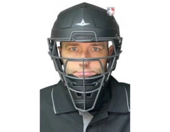 All-Star Matte Black MVP5 Umpire Helmet -UMP ATTIRE Shop MVP5 All Star Matte Black MVP5 Umpire Helmet front
