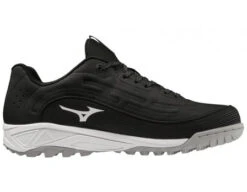 Mizuno Ambition 3 All-Surface Black & White Low-Cut Field Shoes 10 Mizuno Ambition 3 All-Surface Black & White Low-Cut Field Shoes -UMP ATTIRE Shop MZ AB3L BW Mizuno Ambition 3 All Surface Black White Low Cut Shoes side 1